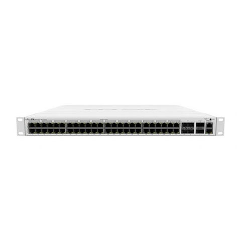 MIKROTIK CRS354-48P-4S+2Q+RM CLOUD ROUTER SWITCH GESTITO L3 - 48 PORTE Gigabit Ethernet (10/100/1000) PoE 750W - 4 PORTE SFP+ 2 PORTE QSFP+ 1 PORTA GBPS MONTABILE A RACK