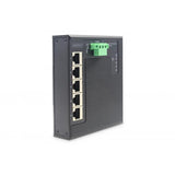 Digitus Switch di rete Gigabit Ethernet a 5 porte, piatto, industriale, non gestito (DIGITUS Industrial Gigabit Flat Switch)