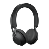 JABRA EVOLVE2 65 CUFFIE CON MICROFONO WIRELESS CON SUPPORTO DI RICARICA UC CON ADATTATORE BLUETOOTH USB-A NERO