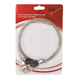 LINK LUCCHETTO DI SICUREZZA PER NOTEBOOK 1.5MT CHIUSURA CON CHIAVE