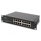 Digitus Switch Gigabit a 16 porte, 10 pollici, non gestito (16-PORT GIGABIT ETHERNET SWITCH - 10IN UNMANAGED)