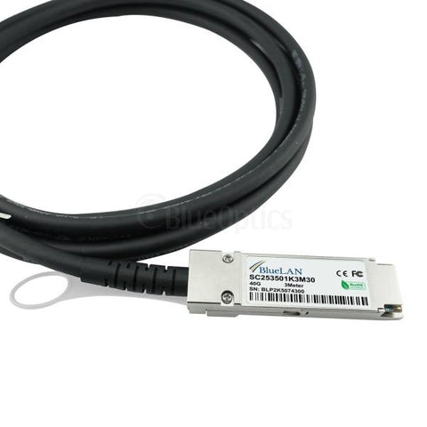 BlueOptics 49Y7887-LE-BL cavo InfiniBand 3 m QSFP 4xSFP+ Nero