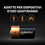 DURACELL C MN1400 LR14 BA PLUS POWER BATTERIA ALCALINA MEZZA TORCIA 1.5 V CONF. 2 Pz.