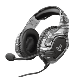 TRUST GXT 488 FORZE CUFFIE CON MICROFONO GAMING LICENZA PS4 JACK 3,5MM MIMETICO GRIGIO