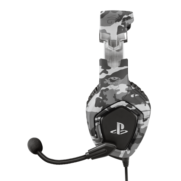 TRUST GXT 488 FORZE CUFFIE CON MICROFONO GAMING LICENZA PS4 JACK 3,5MM MIMETICO GRIGIO