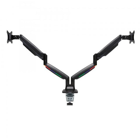 Kensington Braccio per monitor doppio ad altezza regolabile one-touch SmartFit (Kensington SmartFit One-Touch Height Adjustable Dual Monitor Arm - Black. Supplied by Hypertec [1Year warranty])