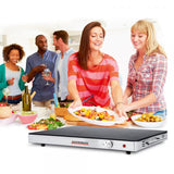 Gastroback Design 42491 piastra riscaldante elettrica Nero, Acciaio inox 1 pz