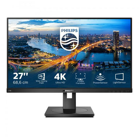 Philips B Line 278B1/00 LED display 68,6 cm [27] 3840 x 2160 Pixel 4K Ultra HD Nero (Philips B Line 278B1 - Monitor a LED - 27 - 3840 x 2160 4K @ 60 Hz - IPS - 350 cd/m? - 1000:1 - 4 ms - 2xHDMI, Dis