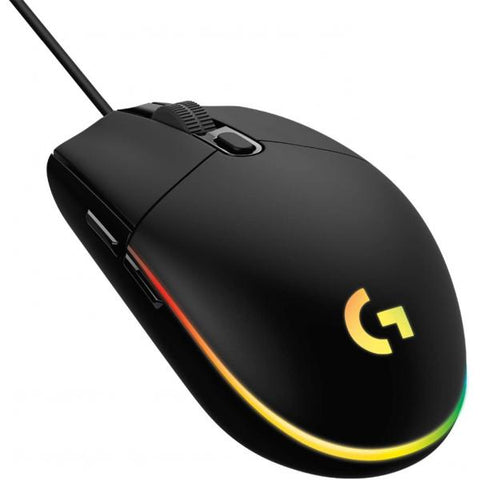 Ratón para juegos Logitech G203 Lightsync RGB 6 pulsaciones 8000 DPI Negro