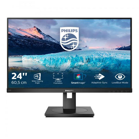 Pantalla LED Philips S Line 242S1AE/00 de 60,5 cm [23,8"] 1920 x 1080 píxeles Full HD Nero (242S1AE 60,5 cm 23,8 pulgadas IPS - 1920 x 1080 1000:1 250 cd/m² 16:9)