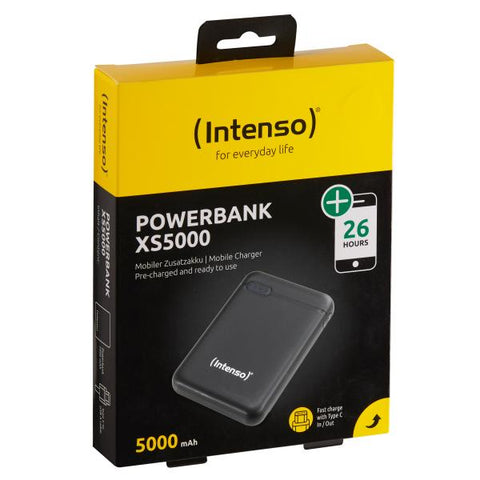 INTENSO POWER BANK 5.000 MAH USB A USB -TYPE C 5V-2.1A MICRO USB TYPE C 5V - 2.1 A BLACK