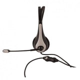 CUFFIE CON MICROFONO ATLANTIS LAND P003-VA5100-G CAVO 2.4MT JACK 3.5MM COLORE NERO/GRIGIO