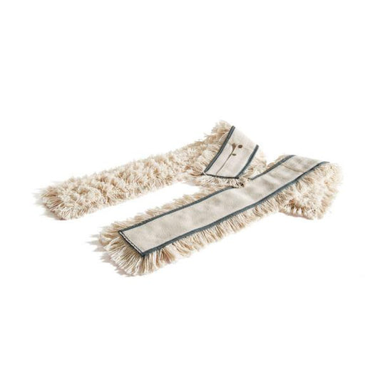 PERFETTO RICAMBI PER SCOPA INDUSTRIALE A FORBICE IN COTONE 100 CM BIANCO CONF 2 PZ.