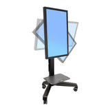 Ergotron Neo-Flex Mobile MediaCenter UHD Carrello multimediale Nero Pannello piatto