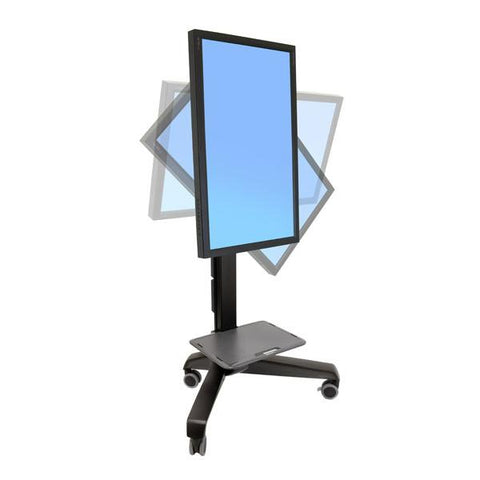 Ergotron Neo-Flex Mobile MediaCenter UHD Carrello multimediale Nero Pannello piatto
