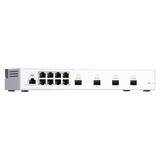 QNAP QSW-M408S switch di rete Gestito L2 Gigabit Ethernet [10/100/1000] Bianco (QSW-M408S SWITCH 8 PORT 1GBPS,96Gbps, 16K MAC, 8x 1GbE RJ-45, 4x 10GbE SFP+, 100-240VAC, 50/60 Hz, 42.52901
