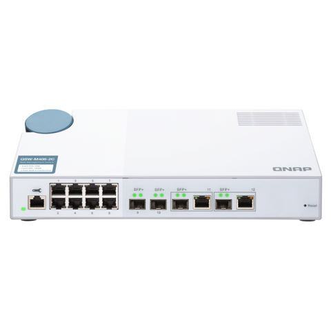 QNAP QSW-M408-2C switch di rete Gestito L2 10G Ethernet (100/1000/10000) Bianco