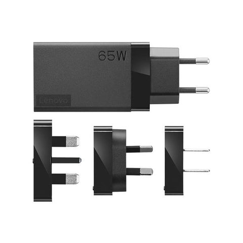 LENOVO TRAVEL ADAPTER ALIMENTATORE 65W USB-C 100-240 V PER THINKBOOK 14 G2 ITL 15 G2 ITL THINKPAD E14 GEN 2 P14S GEN 1 YOGA SLIM 7 CARBON