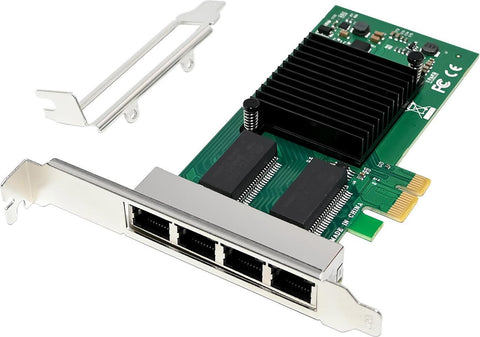 InLine Quad Gigabit Netzwerkkarte 4x RJ45 1 Gb/s PCIe x1 (51127D)