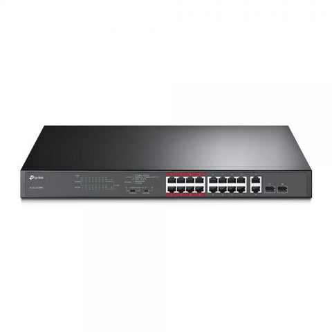 TP-LINK SWITCH 16 PORTE POE+ 10/100MBPS +2 GIGABIT/SFP TL-SL1218MP