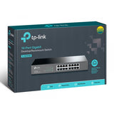DESKTOP SWITCH 16 PORTE GIGABIT ACCIAIO TP-LINK TL-SG1016D