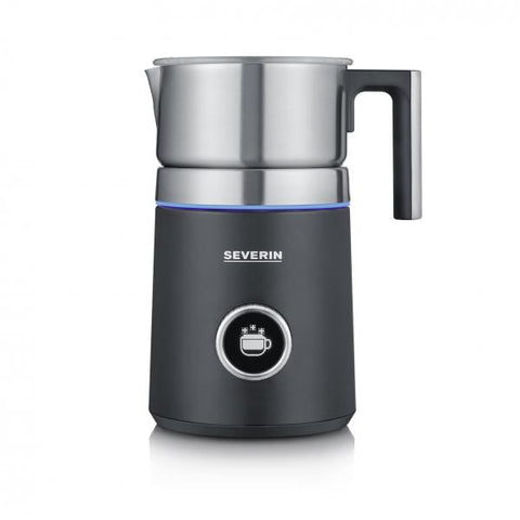 Severin Spuma 700 Plus Schiumatore per latte automatico Nero, Acciaio inossidabile