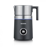 Severin Spuma 700 Plus Schiumatore per latte automatico Nero, Acciaio inossidabile
