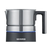 Severin Spuma 700 Plus Schiumatore per latte automatico Nero, Acciaio inossidabile