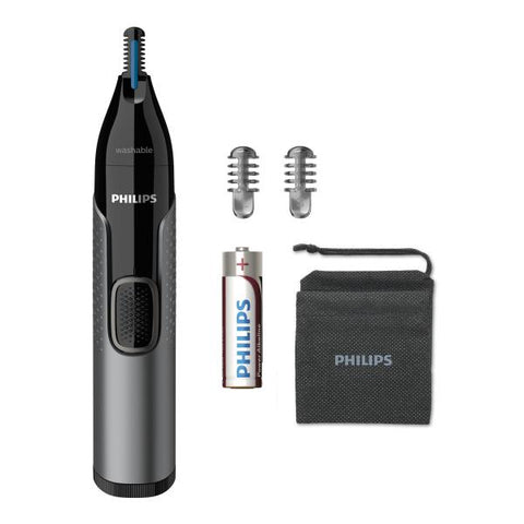 PHILIPS SERIE 3000 REGOLAPELI NASO/ORECCHIE CON PRECISIONTRIM TECHNOLOGY E SISTEMA DE PROTECCIÓN 2 PETTINI 3.5MM GRIS