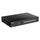 D-Link DGS-1100-16V2 switch di rete Gestito Gigabit Ethernet (10/100/1000) Nero