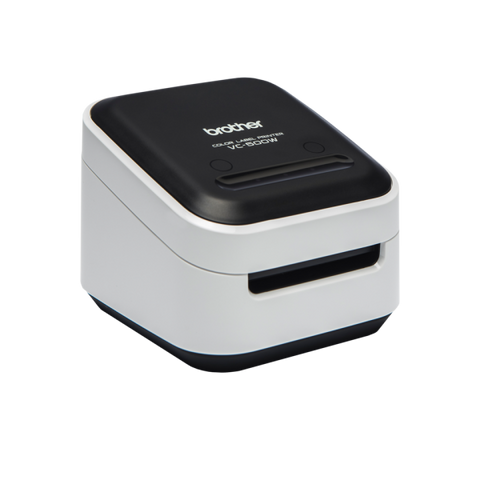 Brother VC-500W stampante per etichette [CD] ZINK [Zero-Ink] A colori 313 x 313 DPI 8 mm/s Con cavo e senza cavo Wi-Fi (Brother VC-500WC Full-Colour Label Printer)