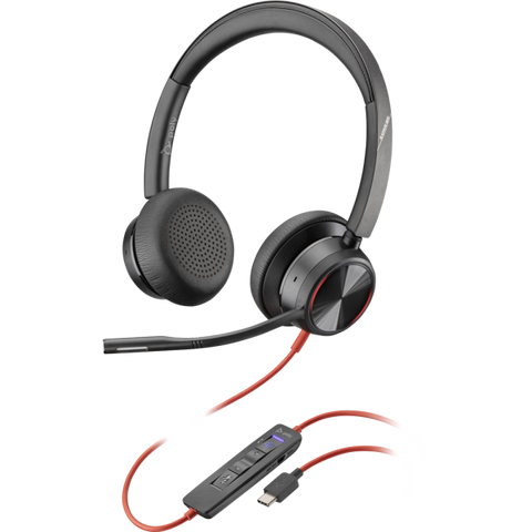 POLY Blackwire 8225 Cuffia Padiglione auricolare Nero
