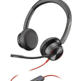 POLY Blackwire 8225 Cuffie Padiglione auricolare Nero