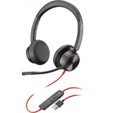 POLY Blackwire 8225 Cuffie Padiglione auricolare Nero