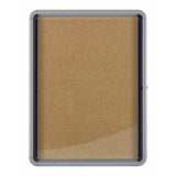 Nobo Bacheca per interni-fondo in sughero 9xA4 anta a battente (Nobo 1902564 Premium Plus Internal Glazed Case Cork 9 x A4)