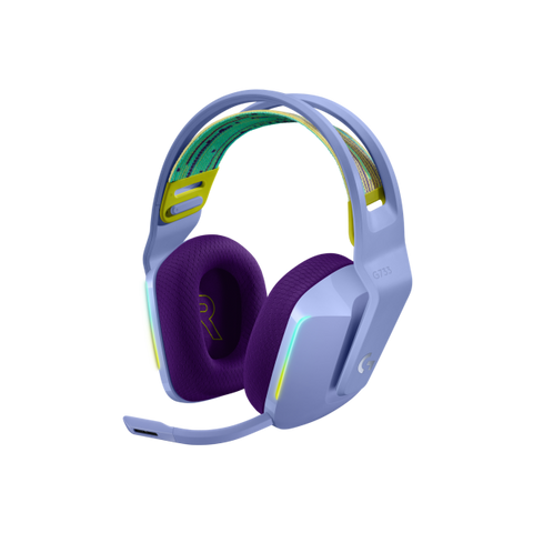Logitech G G733 Wireless Headset Cuffia Padiglione auricolare Lillà