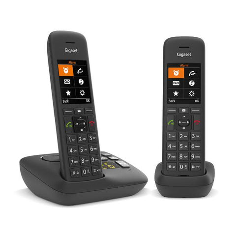 Gigaset C575A Duo Telefono analogico/DECT Identificatore di chiamata Nero (C575A Duo Analog/Dect - Telephone Caller Id Black - Warranty: 12M) - Versione UK