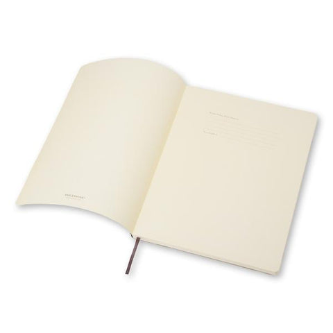 MOLESKINE TACCUINO XL 190X250 mm 192 FOGLI A QUADRETTI 5M COPERTINA MORBIDA CUCITURA FILO REFE CON ELASTICO NERO