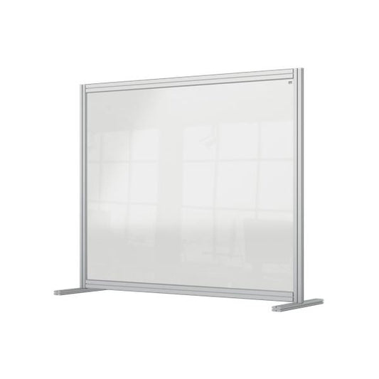 Nobo 1915491 bacheca magnetiche e accessori Grigio, Trasparente (Nobo 1915491 Premium Plus Desk Divider 1200x1000mm Acrylic)