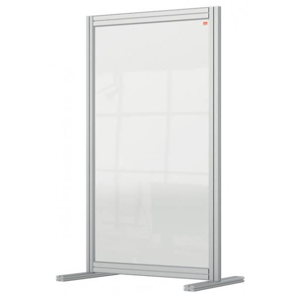 Nobo 1915493 bacheca magnetiche e accessori Grigio, Trasparente (Nobo 1915493 Premium Plus Desk Divider 600x1000mm Acrylic)