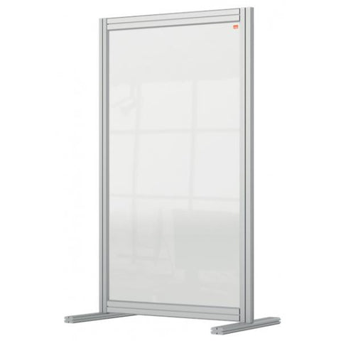 Nobo 1915493 bacheca magnetiche e accessori Gris, Trasparente (Nobo 1915493 Premium Plus Desk Divider 600x1000mm Acrylic) 