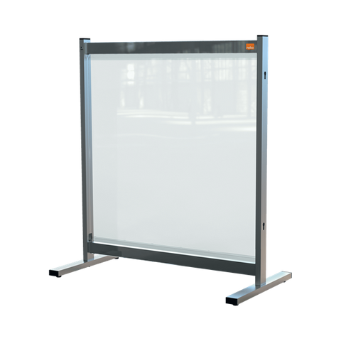 Nobo 1915547 bacheca magnetiche e accessori Grigio, Trasparente (Nobo 1915547 Premium Plus Clear PVC Protective Desk Divider Screen 700x860mm)
