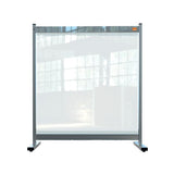 Nobo 1915547 bacheca magnetiche e accessori Grigio, Trasparente (Nobo 1915547 Premium Plus Clear PVC Protective Desk Divider Screen 700x860mm)