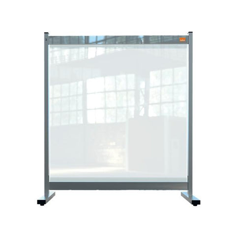 Nobo 1915547 bacheca magnetiche e accessori Grigio, Trasparente (Nobo 1915547 Premium Plus Clear PVC Protective Desk Divider Screen 700x860mm)