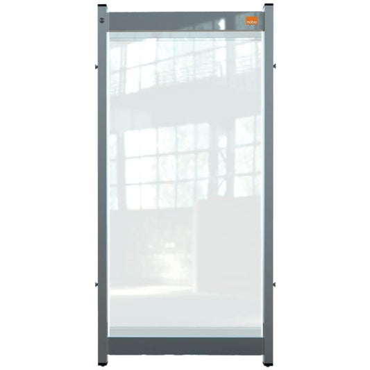 Nobo 1915549 divisore dello spazio di lavoro Divisorio da scrivania 400 x 40 mm (Nobo 1915549 Premium Plus Clear PVC Modular System Desk Divider Screen 400x820mm)