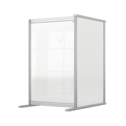 Nobo 1915498 bacheca magnetiche e accessori Grigio, Trasparente (Nobo 1915498 Premium Plus Desk Divider Extender 600x1000mm Acrylic)