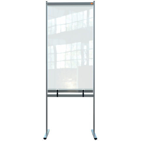 Nobo 1915558 bacheca magnetiche e accessori Grigio, Trasparente (Nobo 1915558 Premium Plus Clear PVC Free Standing Protective Divider Screen 780x2060mm)