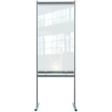Nobo 1915558 bacheca magnetiche e accessori Grigio, Trasparente (Nobo 1915558 Premium Plus Clear PVC Free Standing Protective Divider Screen 780x2060mm)