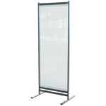 Nobo 1915552 bacheca magnetiche e accessori Grigio, Translucent (Nobo 1915552 Premium Plus Clear PVC Free Standing Protective Room Divider Screen 780x2060mm)