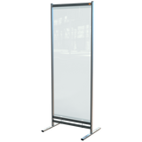 Nobo 1915552 bacheca magnetiche e accessori Grigio, Translucent (Nobo 1915552 Premium Plus Clear PVC Free Standing Protective Room Divider Screen 780x2060mm)